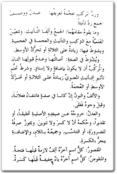 كتاب التهذيب في علم الإعراب - تأليف الحسن بن يحيى القاسمي المؤيدي (2)